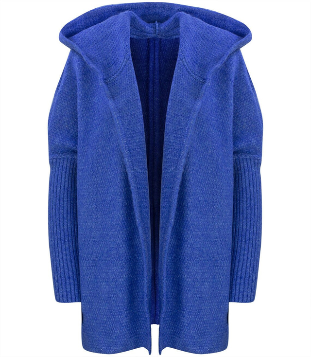 THICK cardigan cardigan bat WOOL