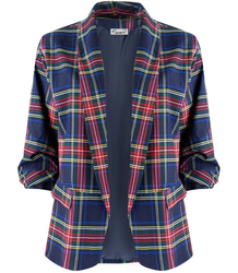 ELENA loose checked suit jacket