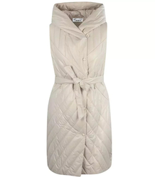 Women's Long Warmer Hooded Vest Tiered