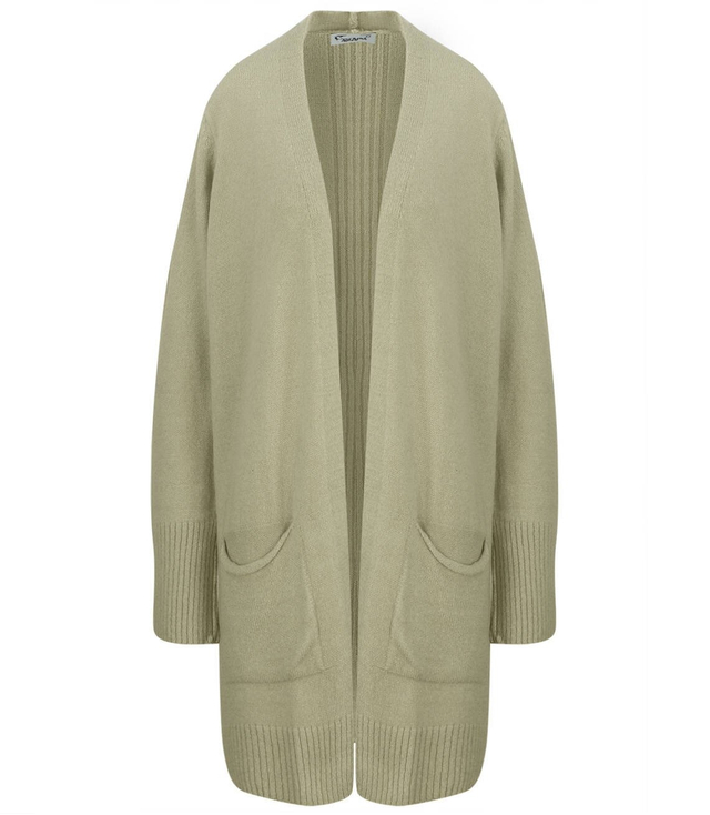 Ciepły miękki DŁUGI kardigan sweter BASIC