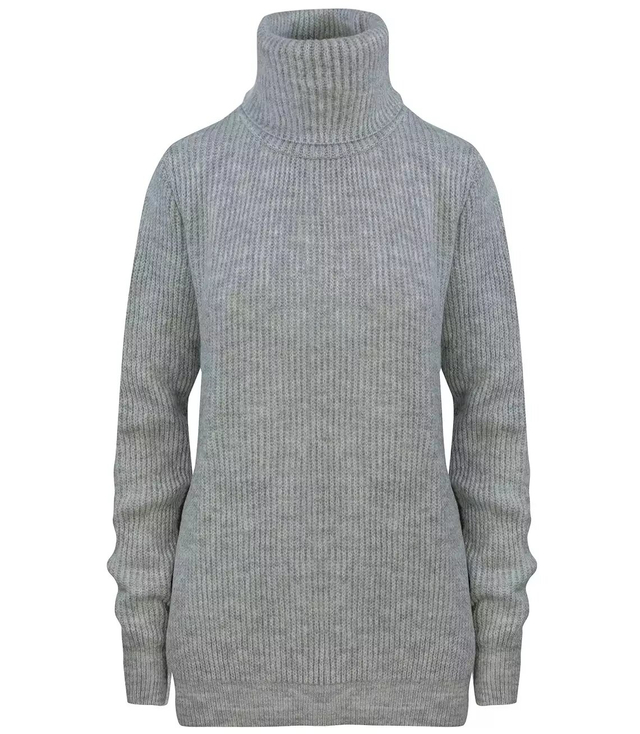 Classic ribbed turtleneck sweater