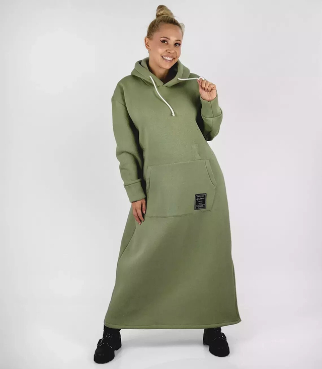 Long sweatshirt oversized tracksuit dress