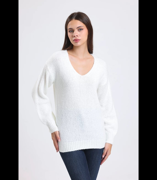 Warm, fashionable, loose women's sweater MATYLDA