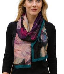 Women's patterned shawl 70x180