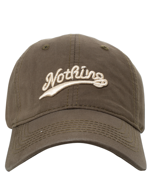 Unisex baseball cap with NOTHING embroidery