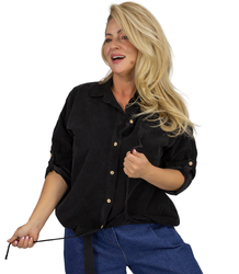 Stylowa koszula SZTRUKS ze ściągaczem bawełniana