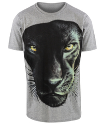 Koszulka męska t-shirt z dużym nadrukiem pantery  bawełna
