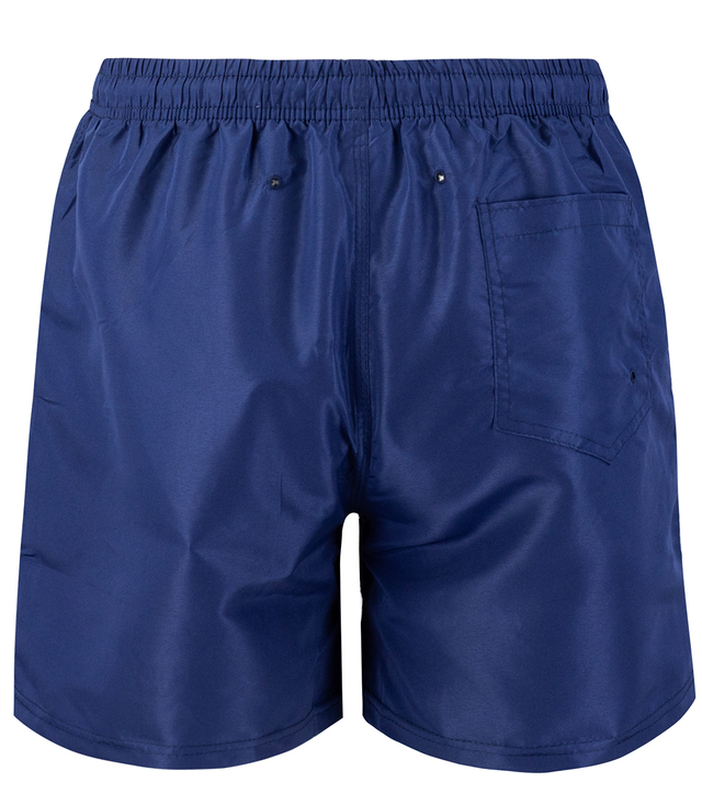 Swim shorts decorated with a summer pattern on the front