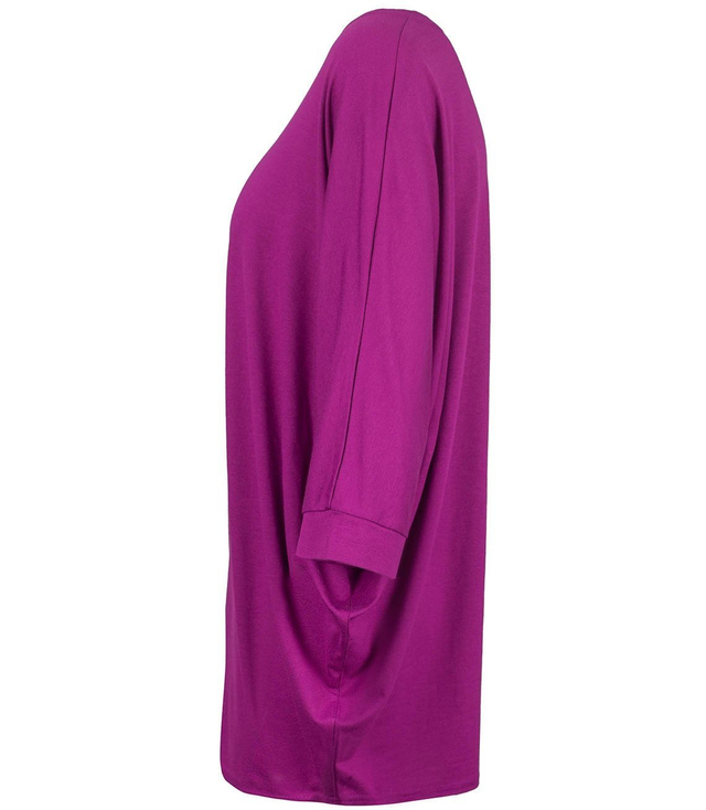 Klasyczna wygodna gładka bluzka oversize