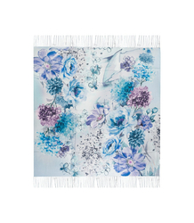 Women's scarf with floral pattern 100x100