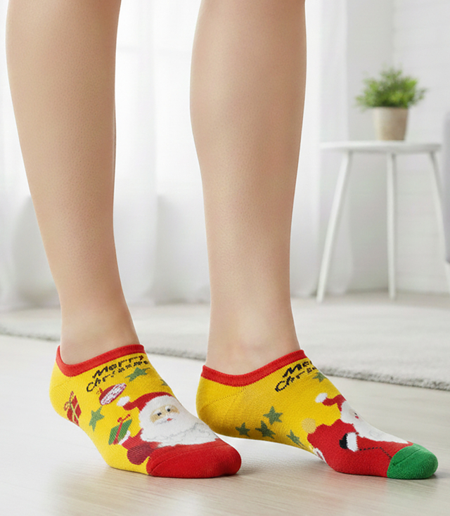 Christmas women's foot socks- Christmas theme, soft, winter socks