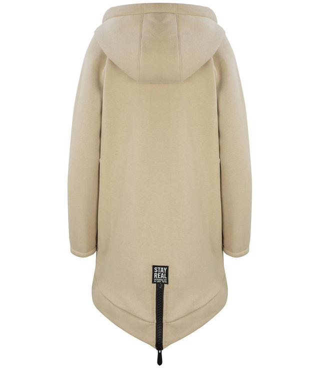 Designer long parka sweatshirt thick warm