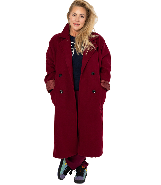 Women's long loose oversized coat CINDY