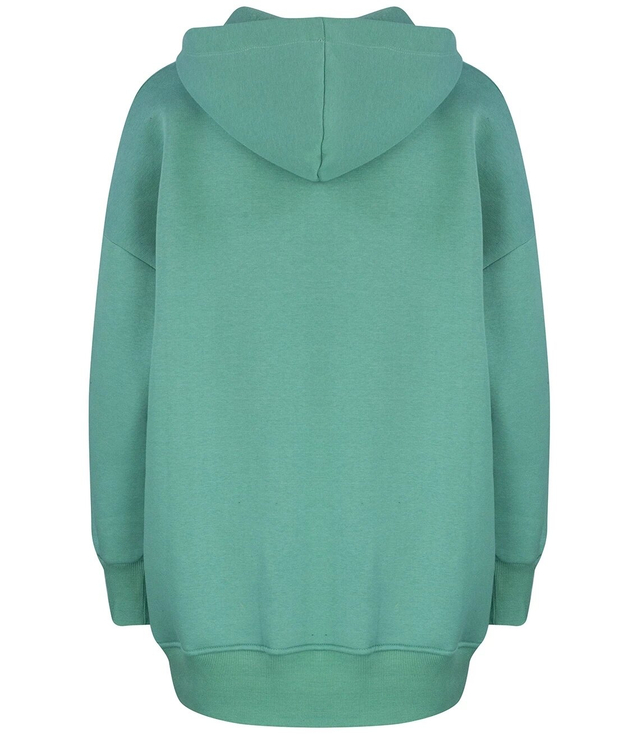 Warm, smooth oversize hooded sweatshirt JANET