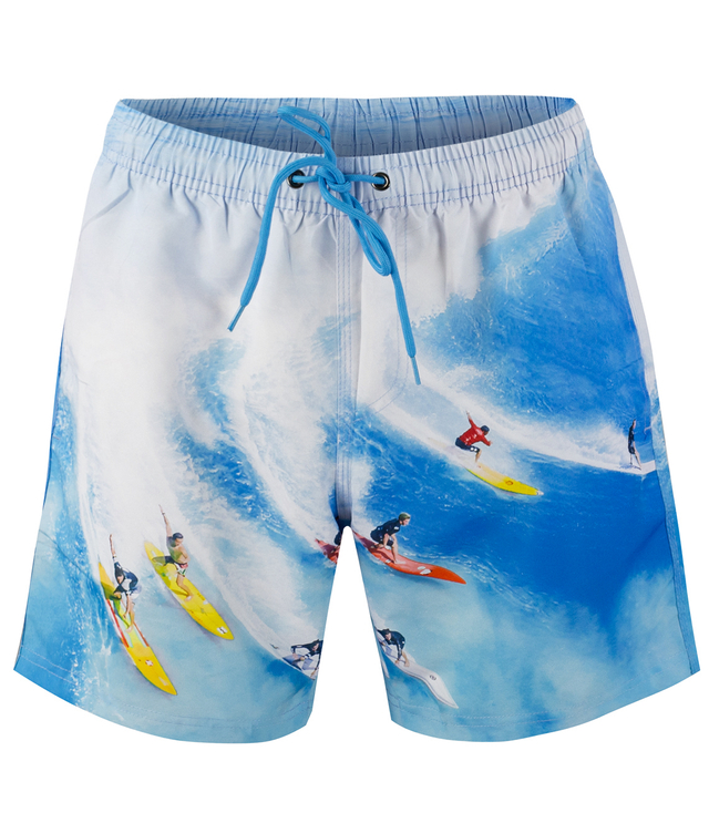 Swim shorts with artistic print