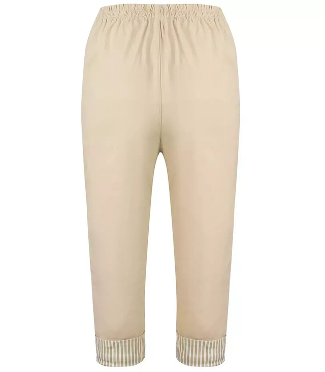 3/4 stripe thin elasticated trousers