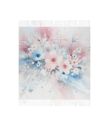 Women's floral pattern scarf 180x70