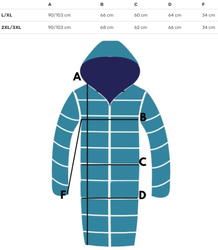 Women's long oversize hoodie with zippers LILIANA 