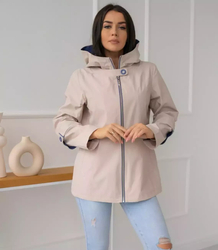 Women's transitional spring hooded jacket LUIZA