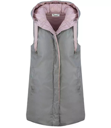 Long women's VEST reversible vest