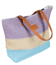 Mega large summer beach bag, braided, 3 colors