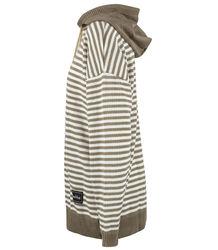 Women's striped sweater with hood warm loose MIRIAM