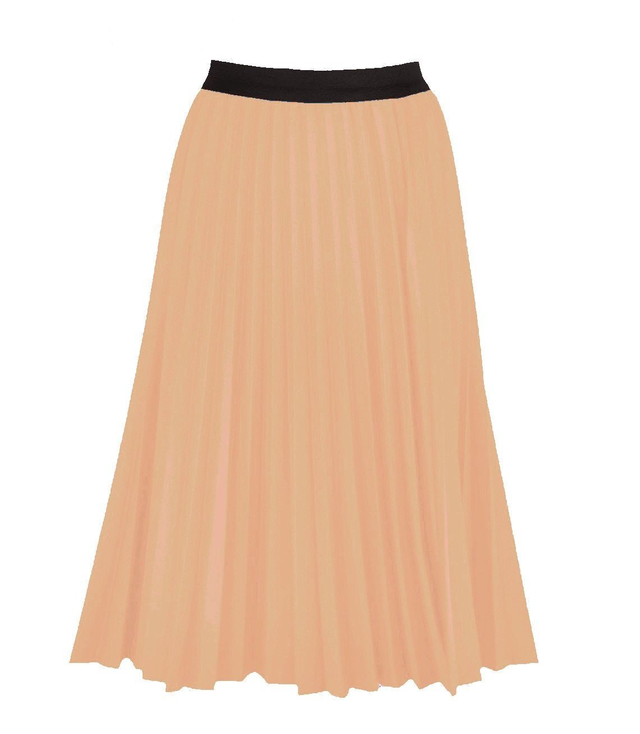 Pleated skirt solejka casual elastic
