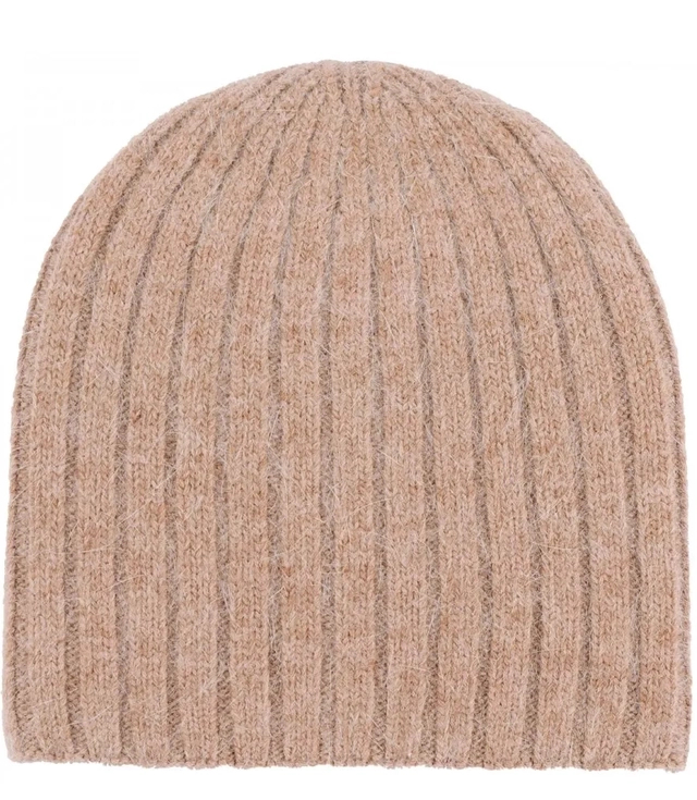 Warm ribbed beanie women's BEANIE winter autumn single color hat