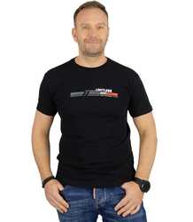 Męski t-shirt koszulka krótki rękaw ze sportowym nadrukiem