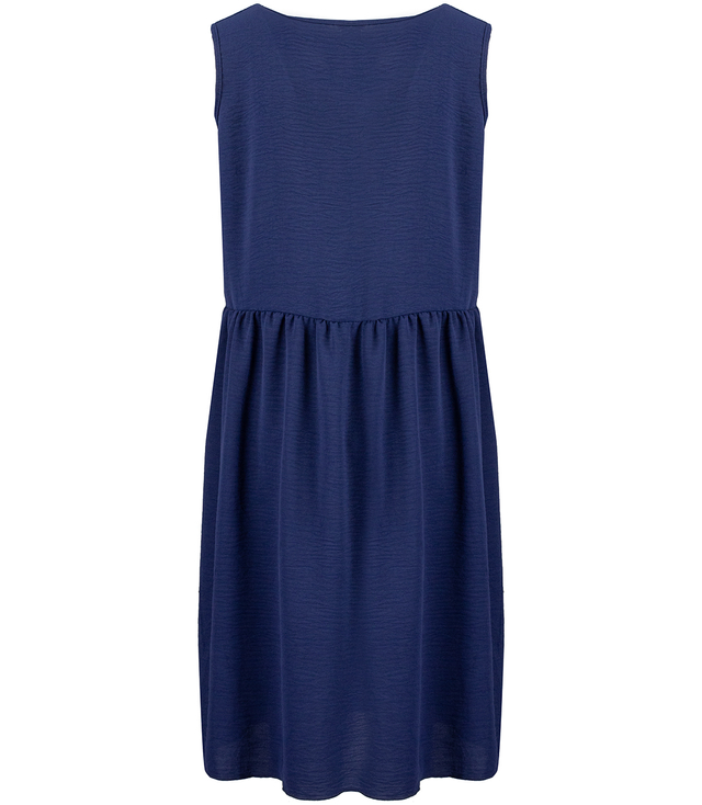 A simple midi dress with a cut-off waist and flared bottom NATASHA