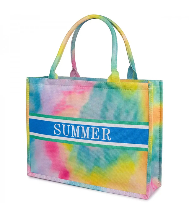 Large shopper bag with SUMMER lettering