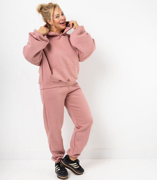 Warm thick tracksuit set sweatshirt + pants STELLA