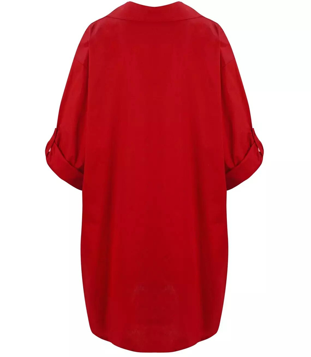 Long shirt Basic cotton shirt dress