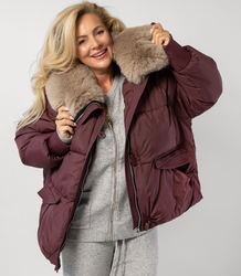 IRMA winter bomber jacket with detachable sheepskin jacket