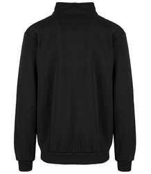 Men's warm unbuttoned sweatshirt with stand-up collar and embroidery