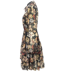 Zwiewna sukienka z falbankami MINI print