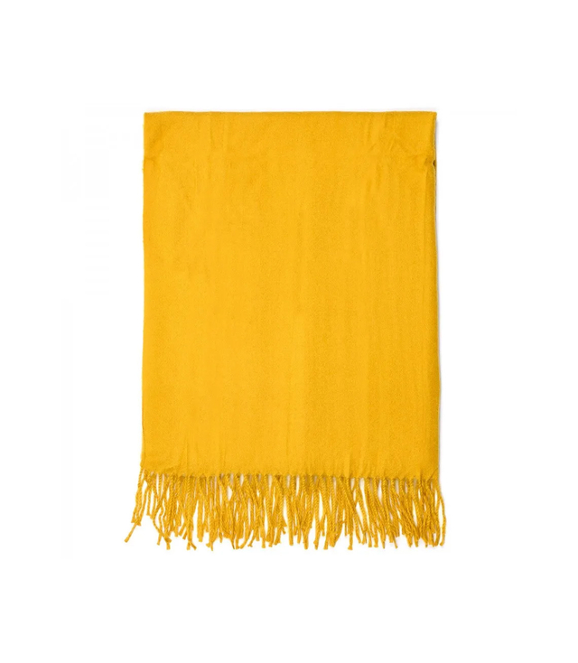Soft large shawl with tassels uniform classic