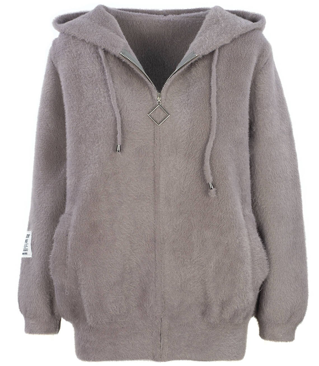 BOMBERKA krótka kurtka Węłna ALPAKA kaptur