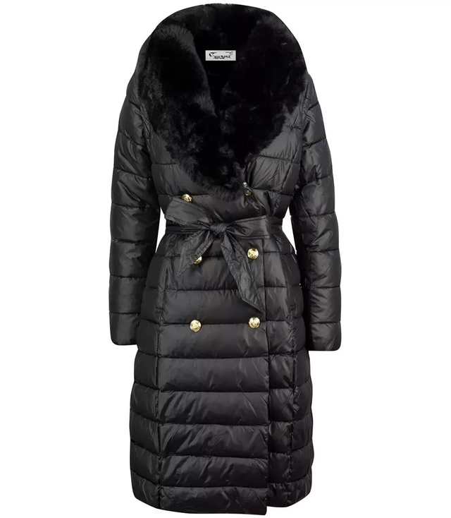 Quilted jacket coat sleeveless 4W1 FUR