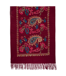 Women's scarf with floral ornament stylish