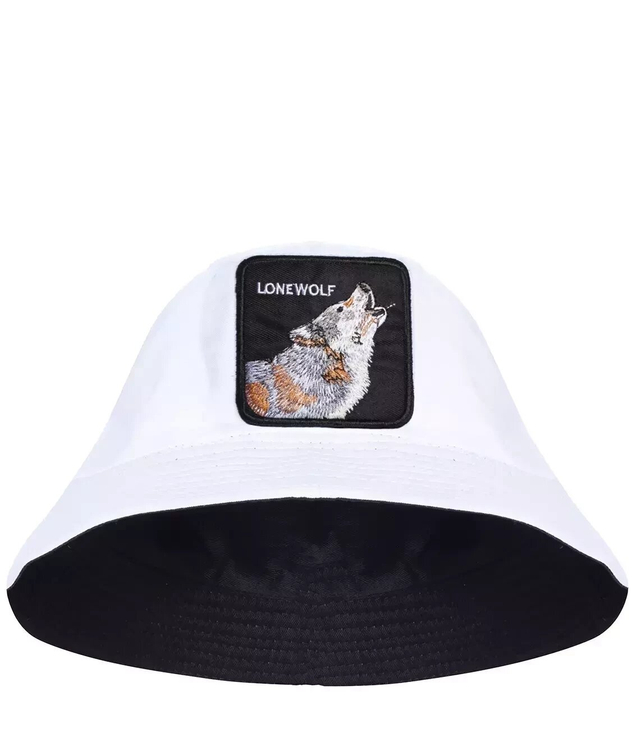 Double-sided BUCKET HAT WOLF embroidery