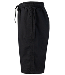 Men's single color cotton shorts with pockets