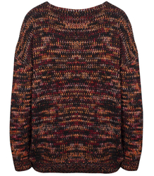 Bluzowy sweter z MELAŃŻOWEJ dzianiny