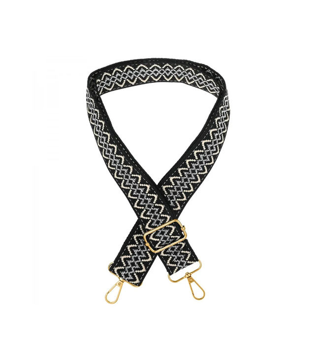 Fashionable braided wide purse strap adjustable