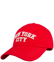 A baseball cap decorated with the inscription NEW YORK CITY