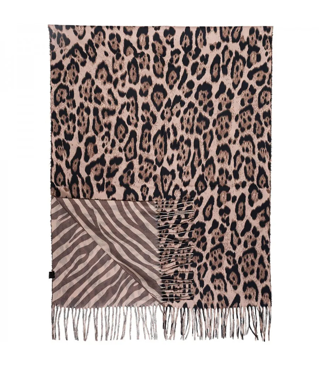 SAFARI panther and zebra scarf scarf