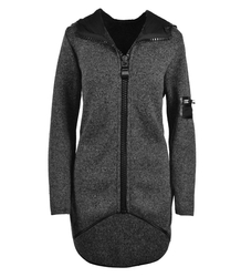 Modny asymetryczny sweter a;la płaszcz 