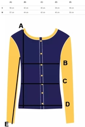 Sporty short V-neck sweater