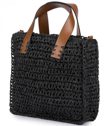 Summer bag shoulder shopper bag braided 