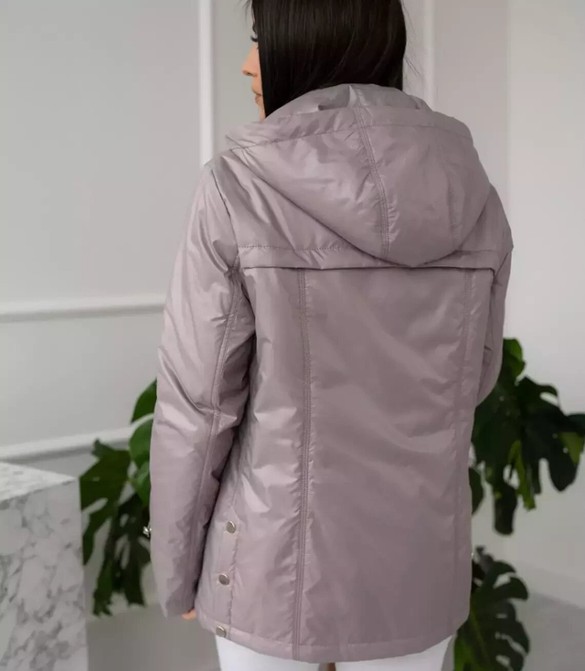 Women's transitional spring hooded jacket LUIZA